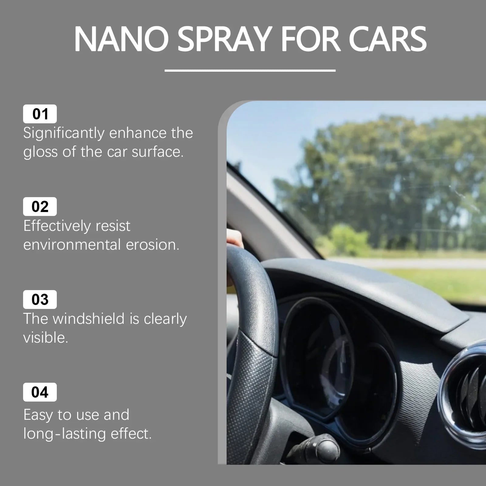 30/120ML Car Nano Coating Spray Liquid Wax Polish Paint Sealant Water Repellent Protective Layer for Automotive Detailing Shine