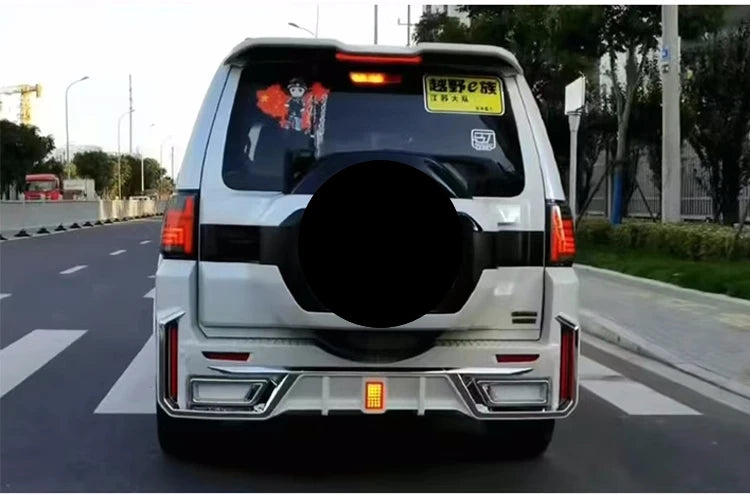 Body Kit for Mitsubishi Pajero V93 V97 V98 15-20 modified Grill Bumper Headlight Taillight Tail Wing Surround Car Accessories