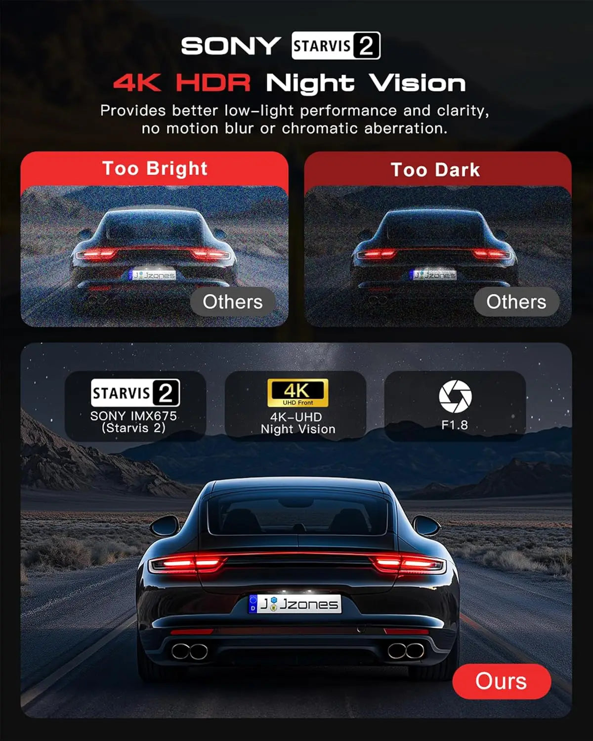 3 Lens Car DVR 4K WIFI GPS Car Dash Cam Video Recorder 1080P inside Front and Rear View Cameras 24H Parking Monitor Black Box