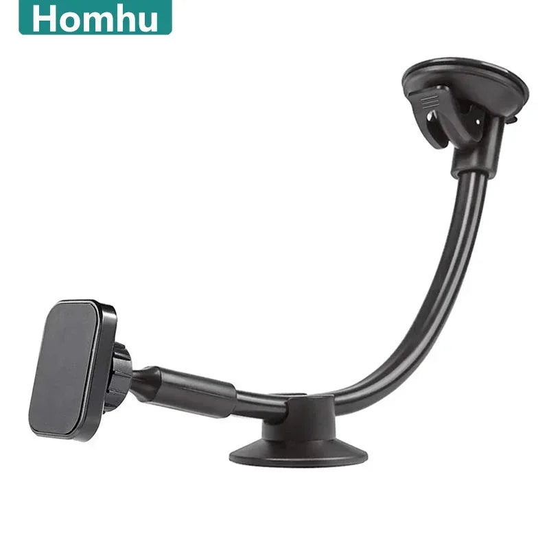 Universal Magnetic Phone Holder Car Long Arm Windshield Dashboard Magnet Car Holder Mount Dock for Phone Mobile Stand for IPhone