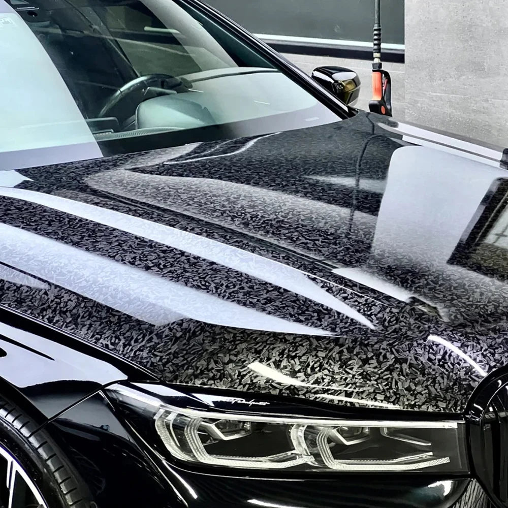 9D Carbon Fiber Car Sticker Self Adhesive Glossy Black Vinyl Wrap Film Anti-Scratch Auto Decoration Sticker for Cars Accessories