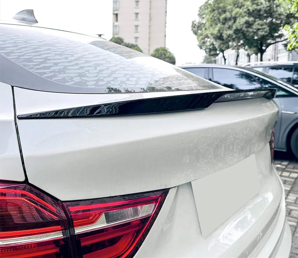 For BMW X4 F26 2014 2015 2016 2017 2018 Bodykit Car Rear Trunk Lid Rear Window Black Carbon Spoiler Wings Tuning Accessorie Part