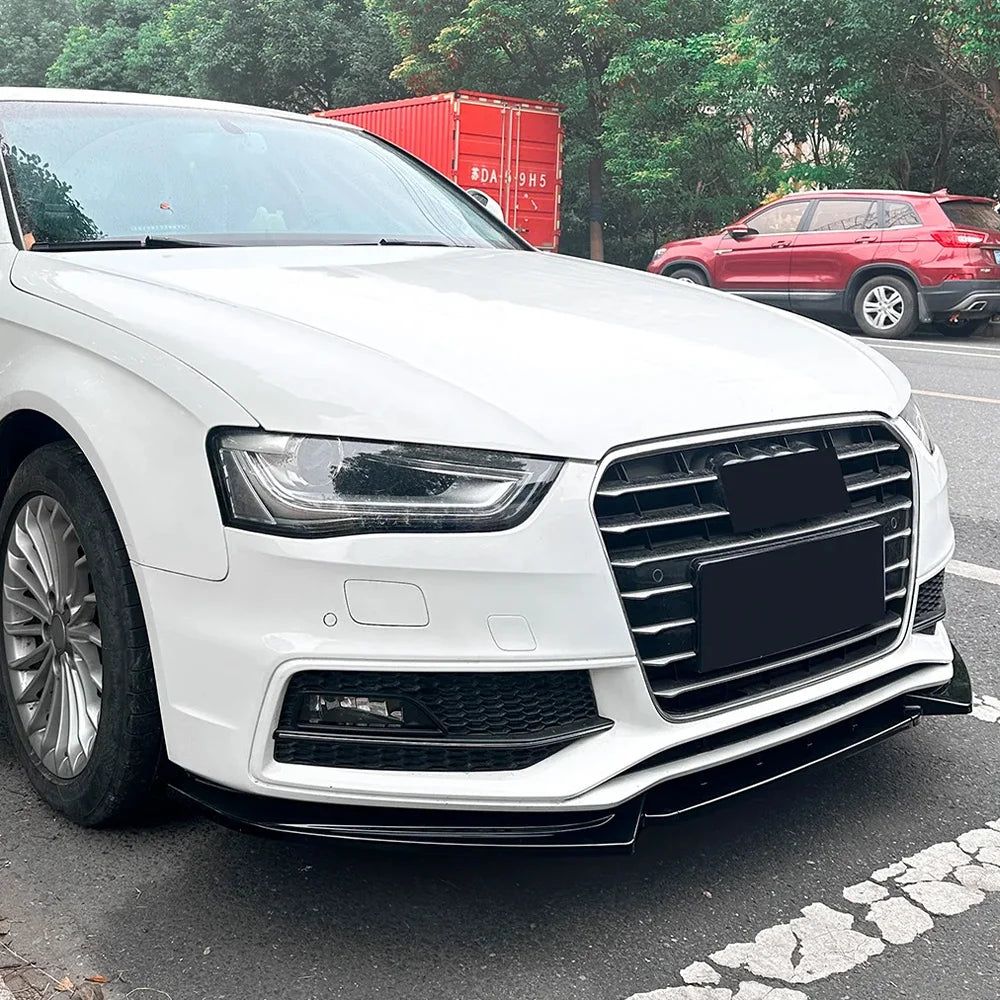 For Audi A5 S5 8T S-line 2012-2017 Front Bumper Lip Spoiler Splitter Diffuser Body Kit Tuning Canard Lip Protector Cover