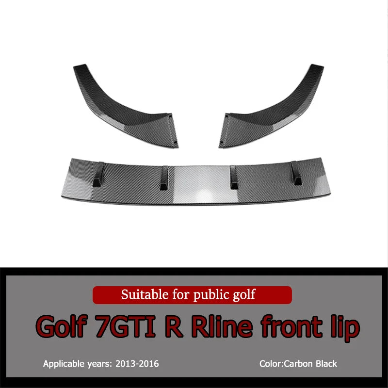 Car Front Bumper For Volkswagen Golf 7 MK7 GTI GTD R Rline 2013-2016 Car Spoiler Lower Splitter Lip Diffuser Exterior Body Kit
