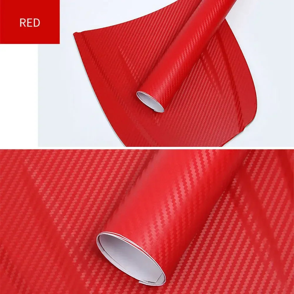 30x127cm Car 3D Carbon Fiber Roll Film Stickers DIY Vinyl Film Auto Interior Styling Carbon Fiber Decorative Decals