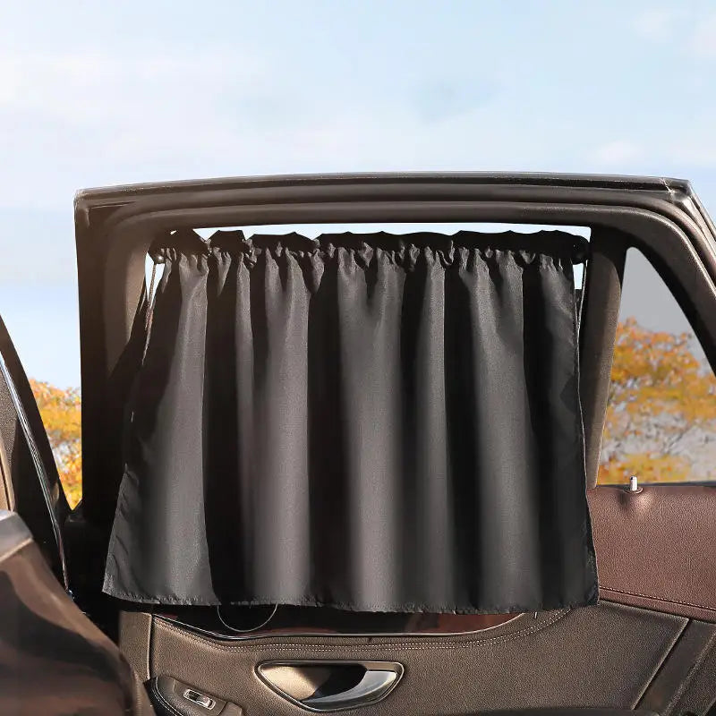 Black Suction Cup Curtain UV Protection Universal Side Window Car Window Sunshade Cover for Kid Baby Children Sunshade Summer