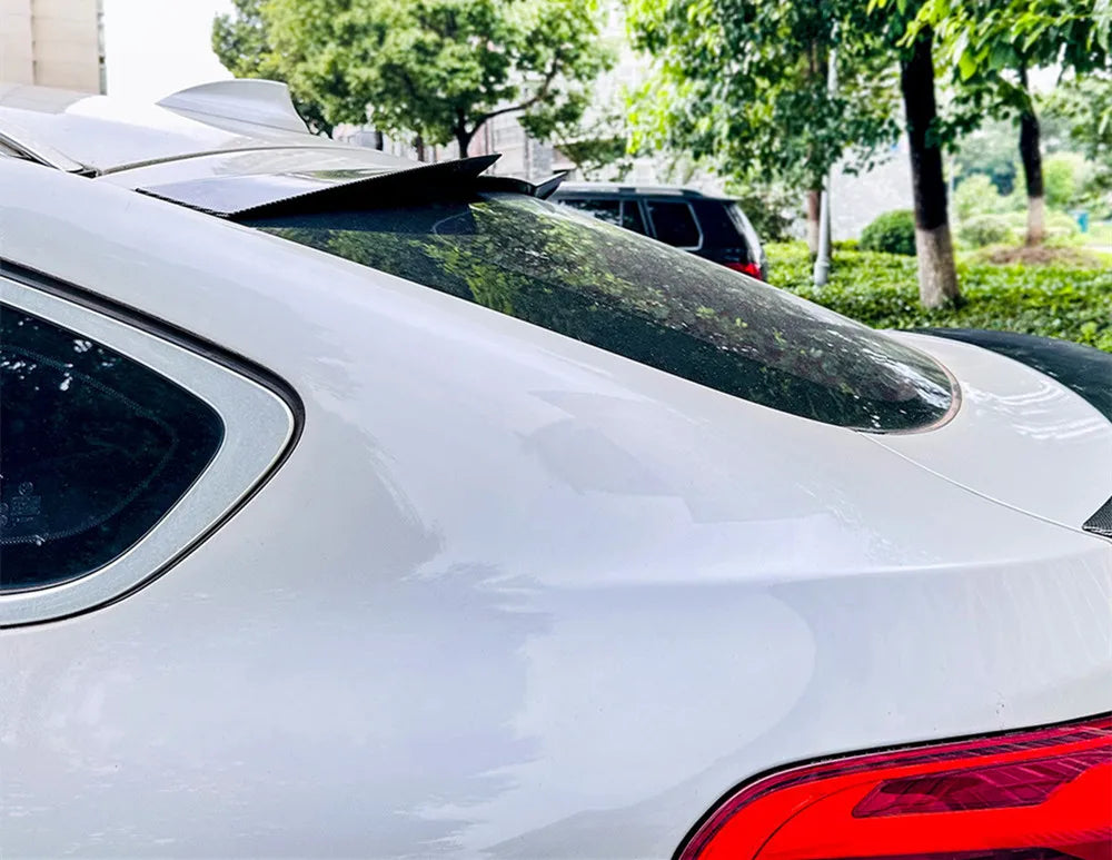 For BMW X4 F26 2014 2015 2016 2017 2018 Bodykit Car Rear Trunk Lid Rear Window Black Carbon Spoiler Wings Tuning Accessorie Part