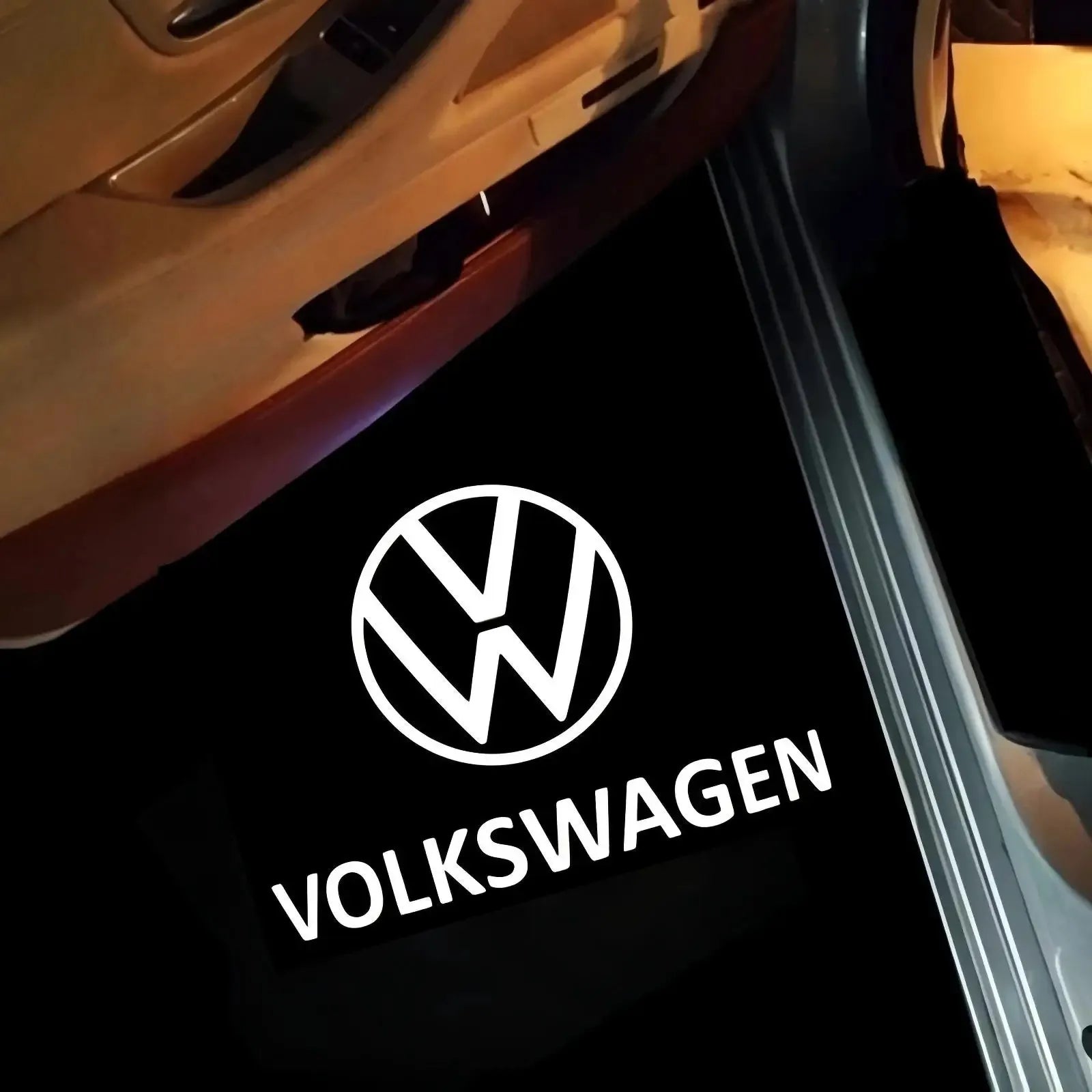LED Car Door Light Projector Lamp For Volkswagen VW R Line GTI Touareg 7P Golf 5 6 7 Jetta MK5 MK7 Passat B6 B7 B8 B9 CC Tiguan