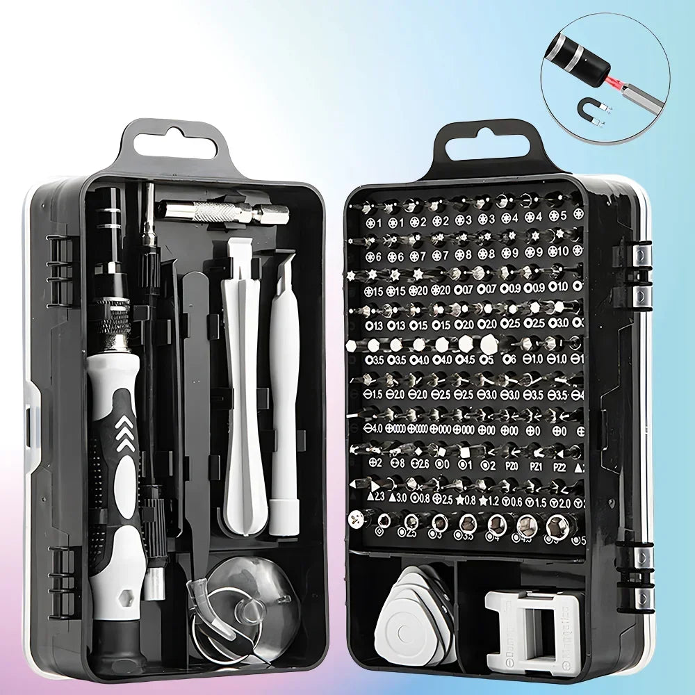 Magnetic Precision Screwdriver Set 115 in 1 Electronics Repair Tools Professional Nut Driver for Laptop Phone PC Maintenance