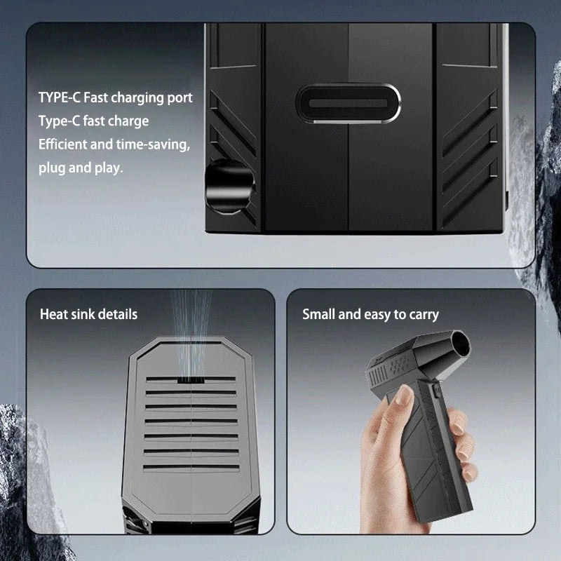 Xiaomi 450000rpm X6 Air Blower Powerful Dust Vacuum Cleaner Fast Charging Strong Wind Brushless Violent Fan For Car Cleaning