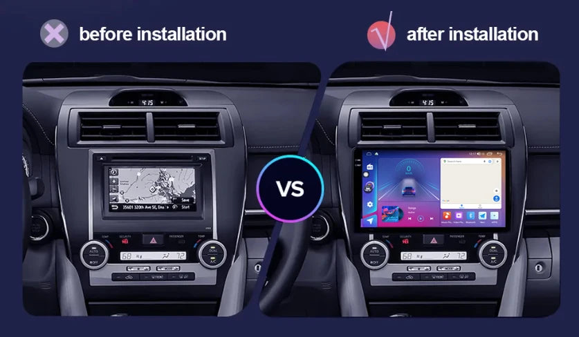 Android 15 For Toyota Camry 7 XV 50 55 2012 2013 2014-2015 2016 2017 Multimedia Carplay Car PlayerNavigation Screen GPS Radio