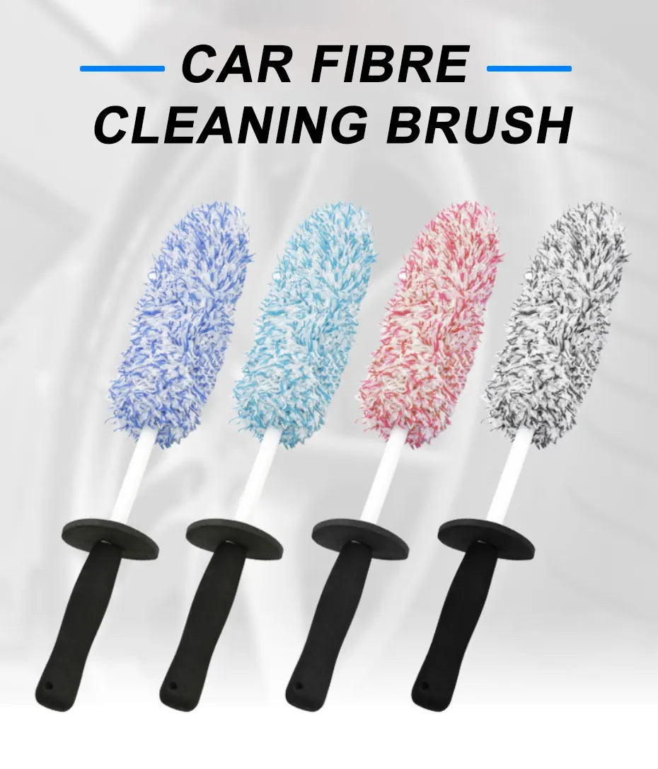 SEAMETAL Car Wash Microfiber Wheels Brush Non-Slip Ultra Soft Car Cleaning Gloves Mitt Car Wheel Spokes Brushes Car Accessories