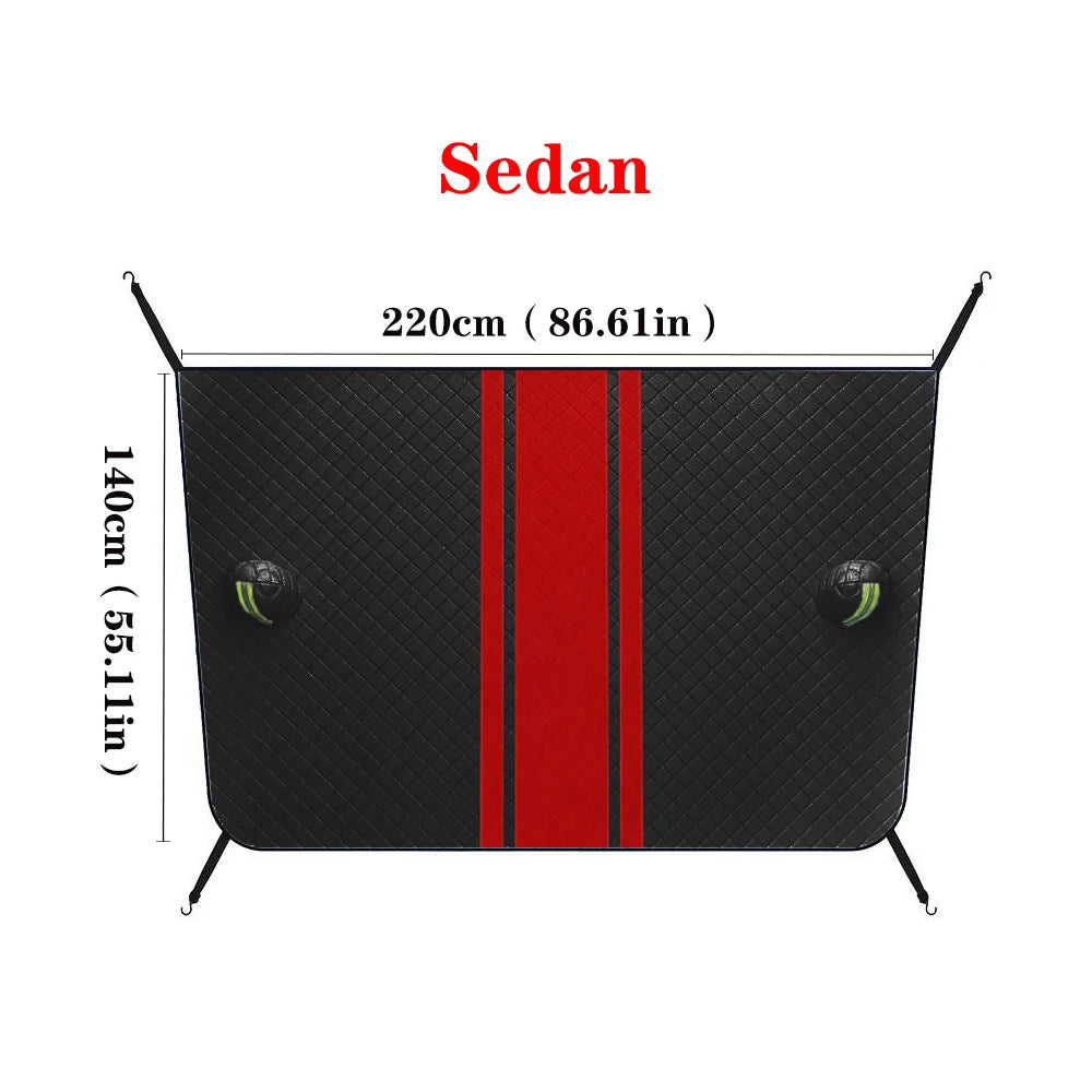Car Windshield Mirror Reflective Bar Cover Sun Shade Protector Winter Snow Ice Rain Dust Frost Guard Aluminium Film Universal