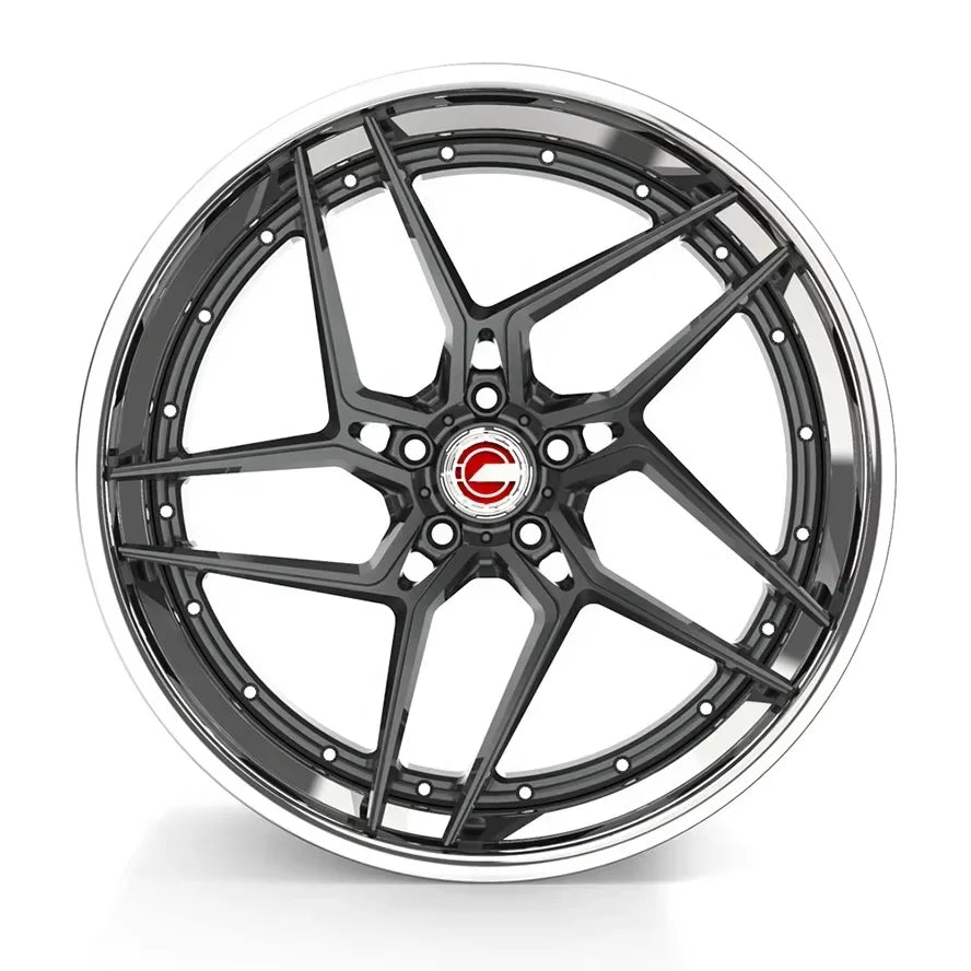 GVICHN OEM Custom Forged Wheel Hub 5x112 19 Inch 22 inch Aluminum Alloy Multi Spoke 3 Piece Car Wheel Rims