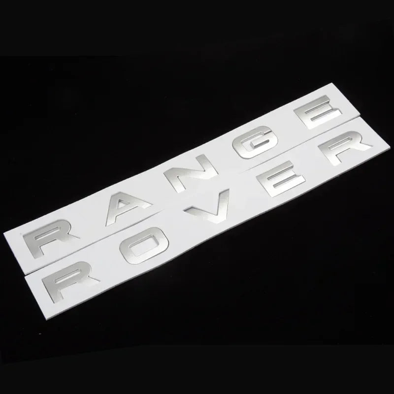 3d ABS Logo Letters Car Hood Badge Bonnet Sticker For Range Rover Emblem L320 L322 L405 L494 Vouge Discovery Evoque Accessories