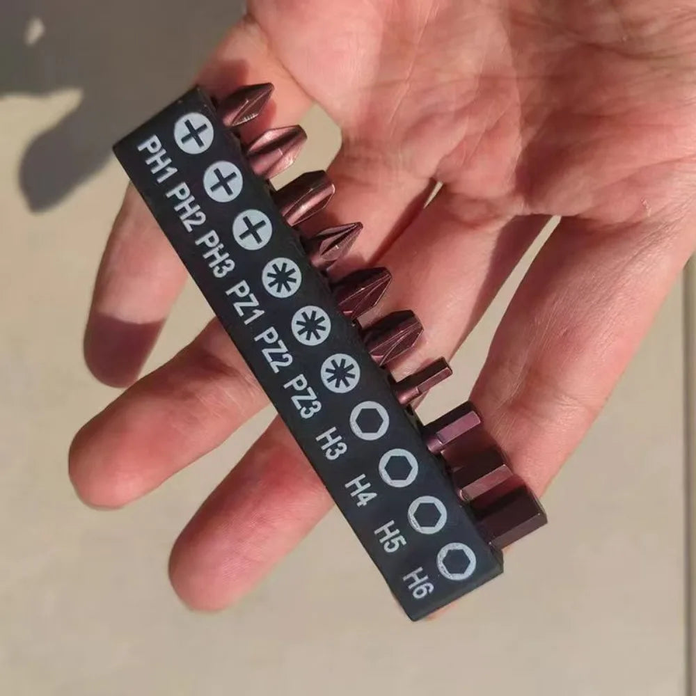 Screwdriver Set with T-shape Cross and Straight Slot Hexagon and Plum-shaped Heads Plus Socket Set for DIY Lovers Maintenance