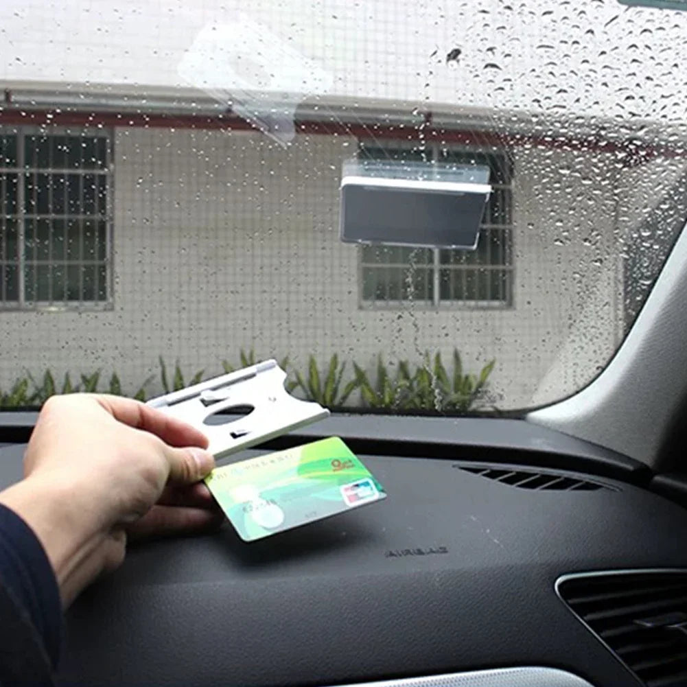 Car Card Sleeve Parking Ticket Clip Auto Fastener Card Bill Holder Mount Fastener Organizer Windshield Stickers Home Office