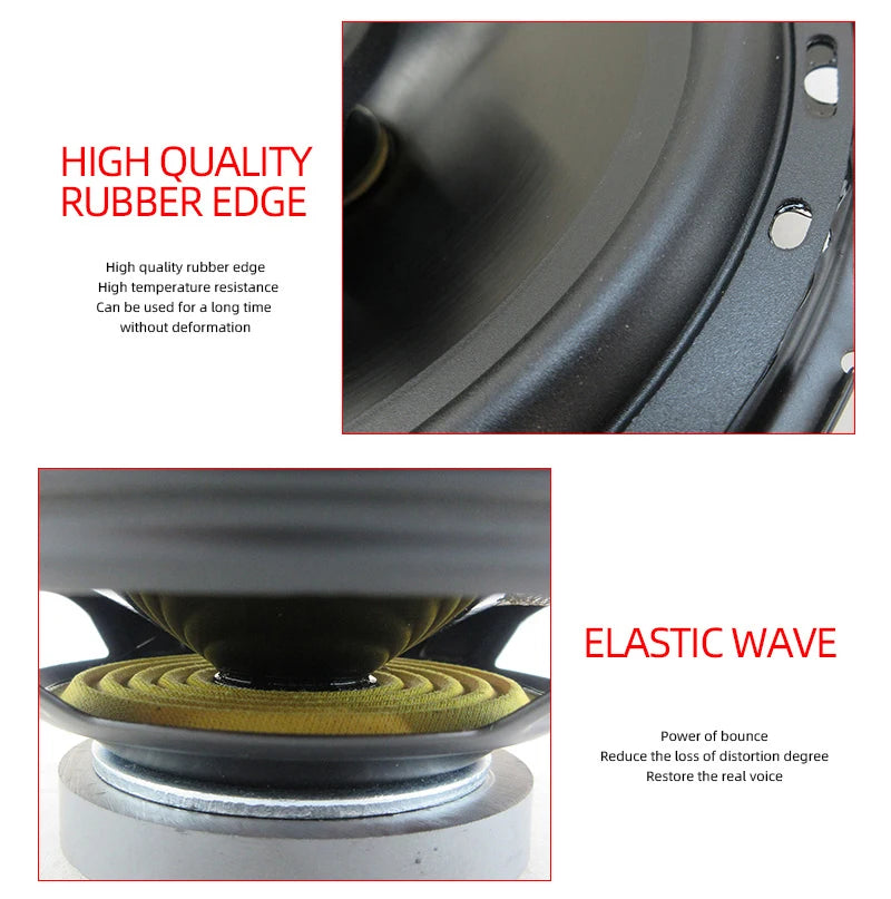 2pcs 6 Inch 320W 3 Way Universal Car Coaxial Car Music Stereo Full Range Hi-Fi for Car Truck Door Speakers Surround Sound System