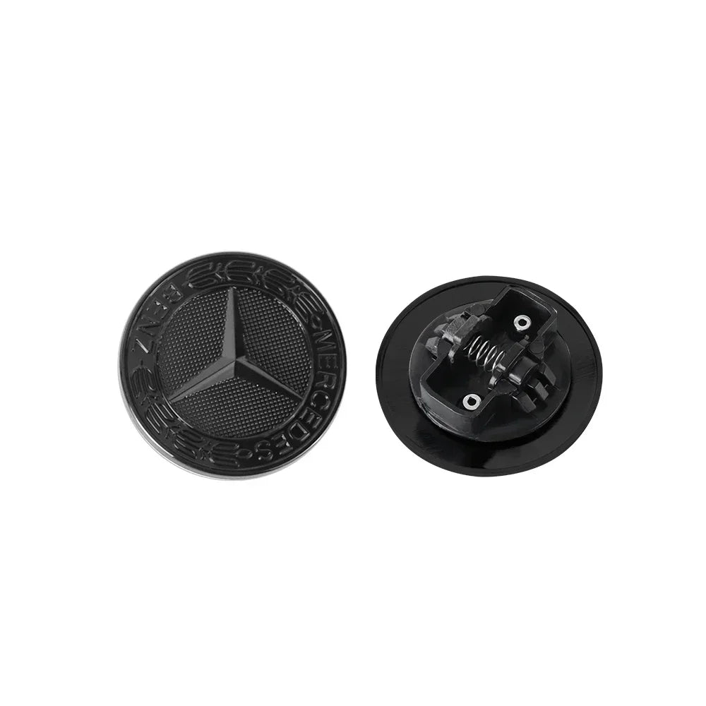 Car Metal 57mm Flat Hood Emblem Front Badge Logo For Mercedes Benz AMG W212 W213 W205 W177 W247 W176 CLS CLA CLK CLG GLS X253
