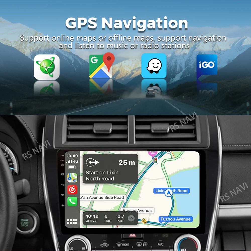 Android 15 For Toyota Camry US 2012 - 2014 2K QLED Android Car Radio Multimedia Video Player GPS Stereo CarPlay 4G Head Unit