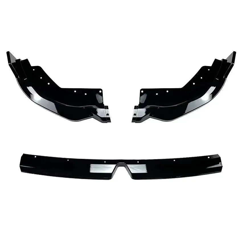 Car Front Bumper Splitter Lip Body Kit Spoiler Diffuser Black Accessories For BMW 3 Series G20 LCI M Sport 320i 325i 2023+