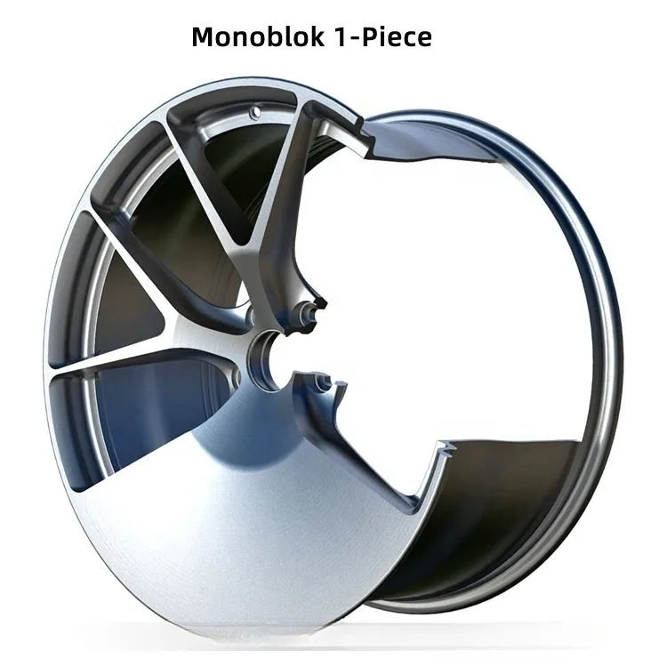 2 Piece Carbon Fiber Five-Star Wheel Concave Rim 5x114.3 5x120 5x112 Forged Wheel Jdm Style Forged Wheel For Honda Type R