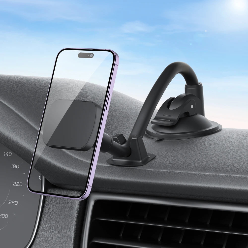 Universal Magnetic Phone Holder Car Long Arm Windshield Dashboard Magnet Car Holder Mount Dock for Phone Mobile Stand for IPhone