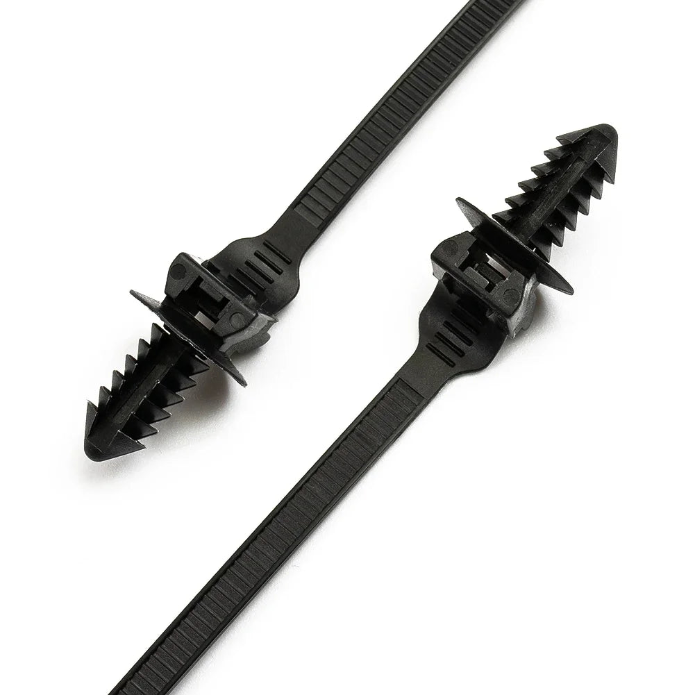 100/50Pcs Self-Locked Nylon Cable Tie Push Clips Wire Tie Released Zip Straps Car Pipe Cable Fastener Bundle Fixed Binding