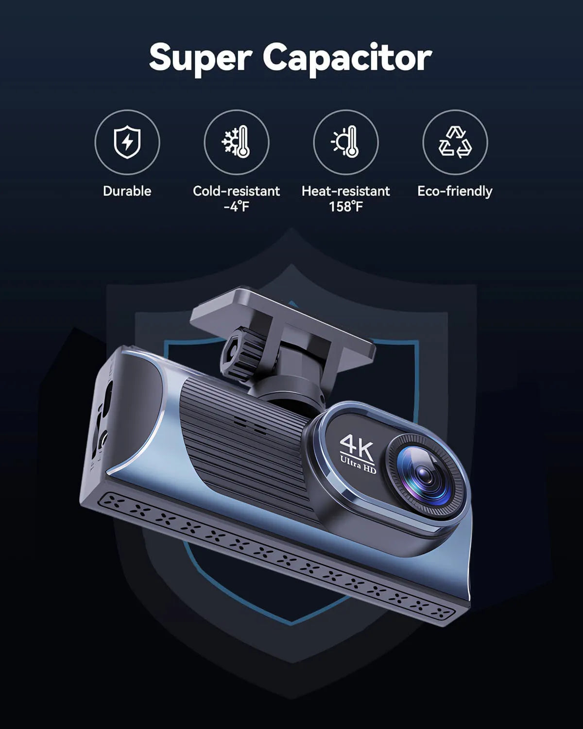 UHD 4K+2.5K Car DVR Front And Back Dash Cam Camera 5G WIFI GPS Dashcam Mini Black Box With 24H Parking Monitor Night Vision