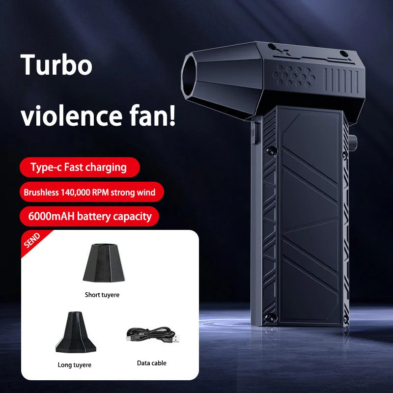 Xiaomi 450000rpm X6 Air Blower Powerful Dust Vacuum Cleaner Fast Charging Strong Wind Brushless Violent Fan For Car Cleaning