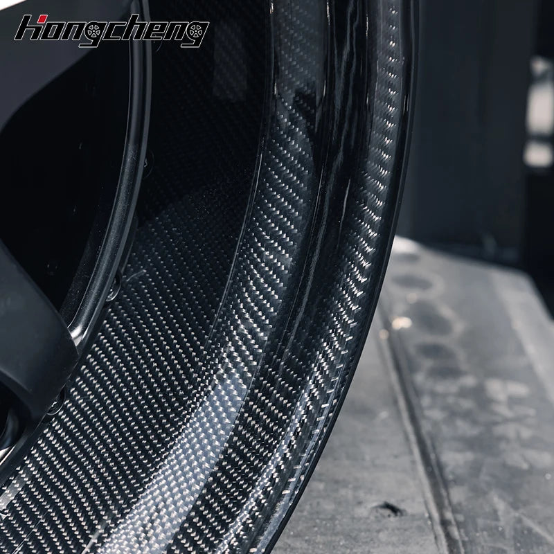 2 Piece Carbon Fiber Five-Star Wheel Concave Rim 5x114.3 5x120 5x112 Forged Wheel Jdm Style Forged Wheel For Honda Type R