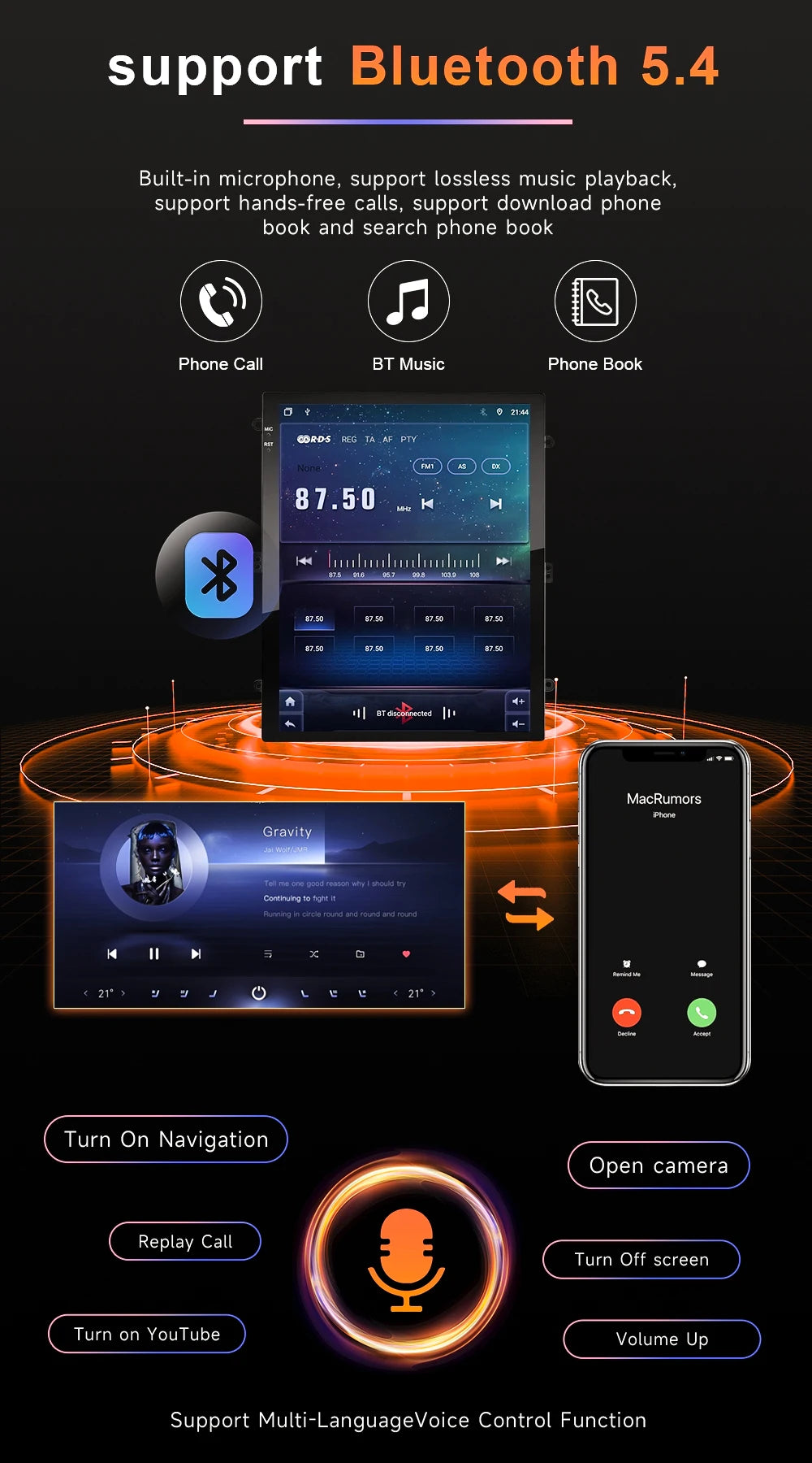 9.7 inch 8Core Android 15 Car Radio for Ford Focus 3 Mk 3 2011 2012 - 2019 Multimedia Video Player 2Din Carplay Auto Stereo DVD