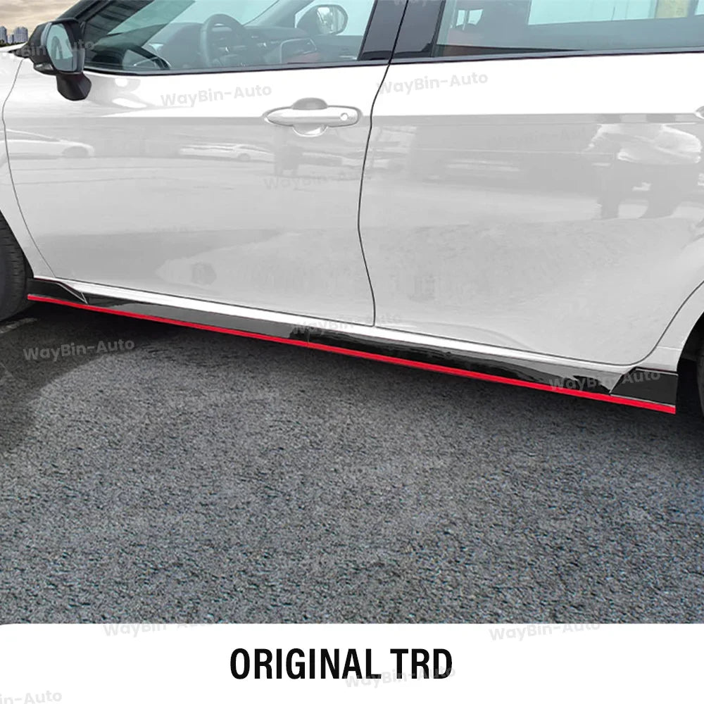 TRD Sport Front Body Kits For Toyota Camry LE SE XLE XSE 2021-2024 ABS Tuning Front Bumper Lip Side Splitter Spoiler Accessories