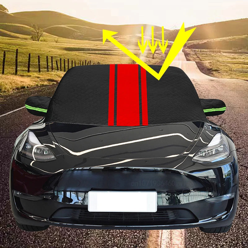 Car Windshield Mirror Reflective Bar Cover Sun Shade Protector Winter Snow Ice Rain Dust Frost Guard Aluminium Film Universal