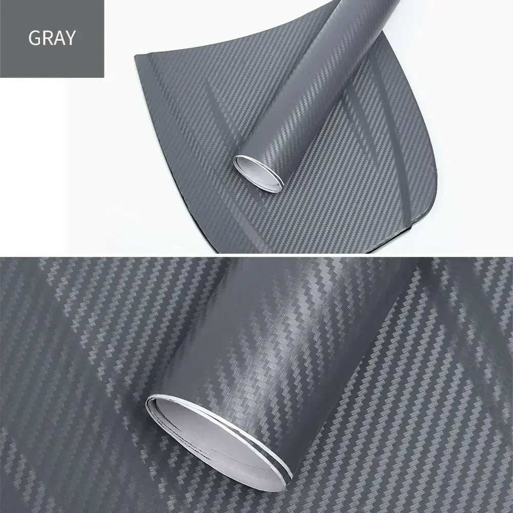 30x127cm Car 3D Carbon Fiber Roll Film Stickers DIY Vinyl Film Auto Interior Styling Carbon Fiber Decorative Decals
