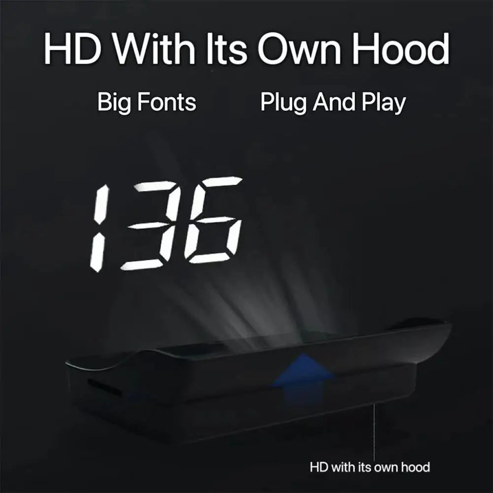 M2 Head Up Display Car Universal Speedometer KMH/MPH HUD USB Cable Plug & Play GPS & Beidou Dual Satellite System