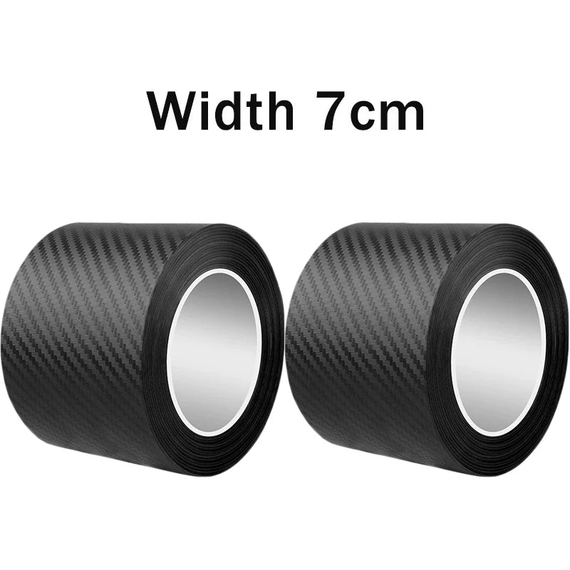 Nano Carbon Fiber Car Sticker Paste Protector Strip DIY Automotive Protective Film Auto Door Sill Side Mirror Anti Scratch Tape