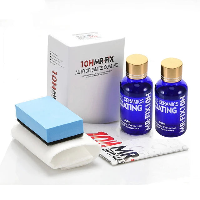 2Pcs 30ml 10H Anti-Scratch Auto Ceramic Glass Coat Liquid Hydrophobic Paint Care Polish Super Detailing Coating For Car Styling