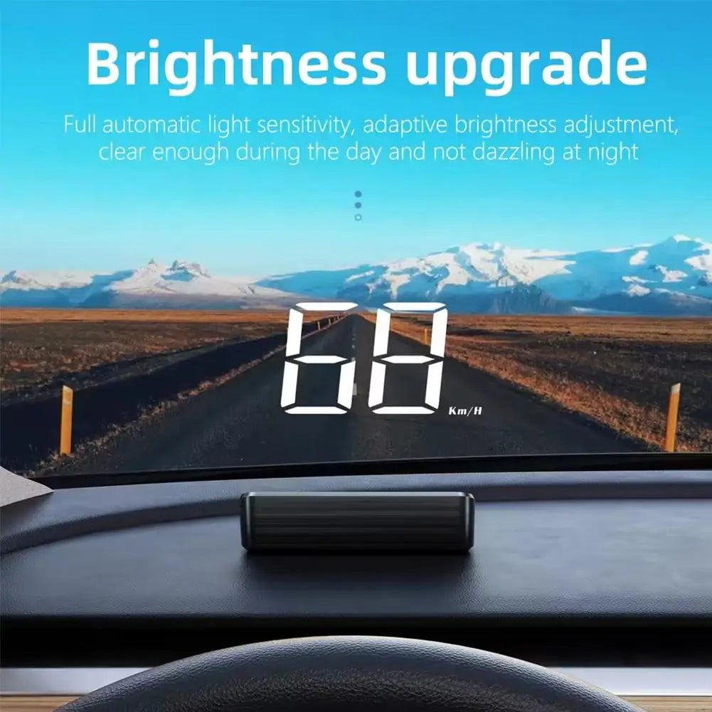 M2 Head Up Display Car Universal Speedometer KMH/MPH HUD USB Cable Plug & Play GPS & Beidou Dual Satellite System
