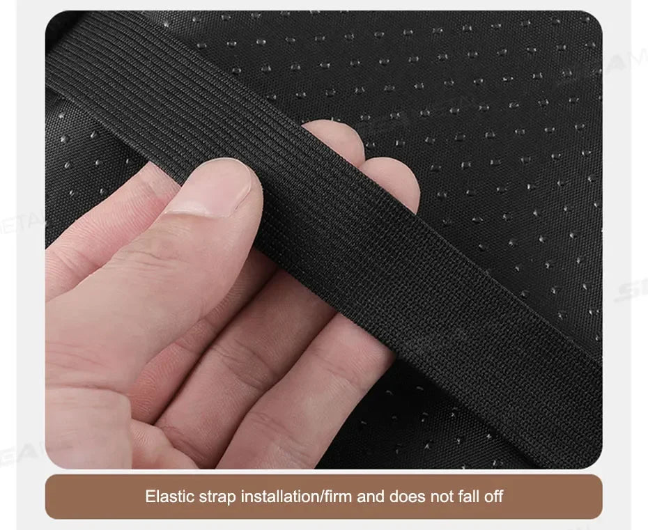 Leather Car Armrest Box Pad Memory Foam Center Console Arm Rest Protector Cover with Storage Pocket Elbow Rest Cushion