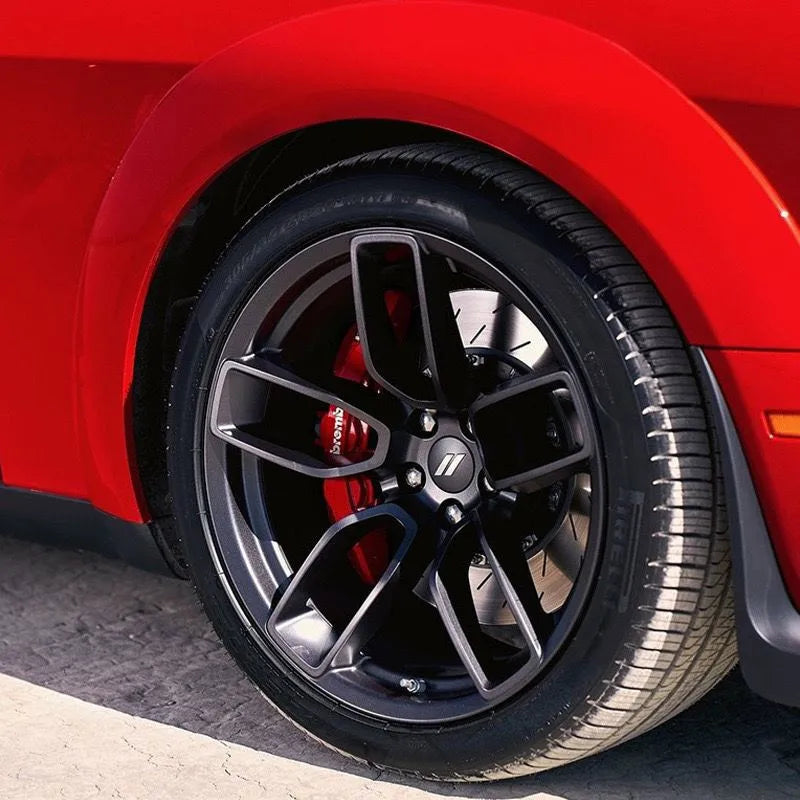 4pcs x 64mm Car Logo Wheel Center Hub Caps Rim Cover Emblem Sticker For Dodge Charger Challenger Hell Cat SRT Chrysler 300C