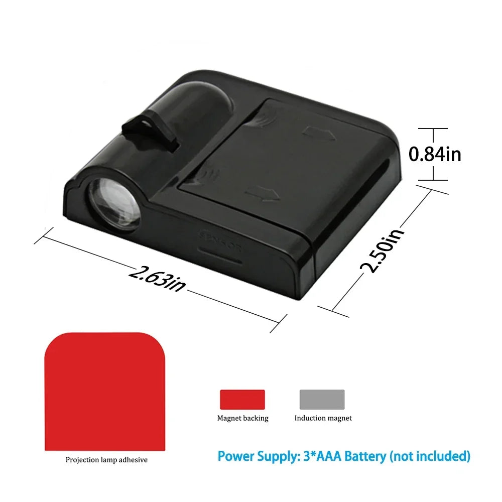 2PC Wireless Led Car Door Welcome Laser Projector Logo Shadow Night Light Car Styling Courtesy Lamp Car Accessories Kits For BYD