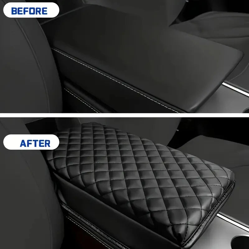 For Tesla Model 3 Model Y Car Armrest Cushion Rest Arms Pad 2023 2024 2025 Console Box Supports Arm Auto Accessories Protector