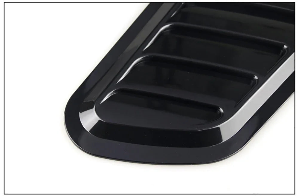 2PCS Car Hood Tuning Decoration Stickers Universal Air Intake Auto Hood Scoop Bonnet Vent Cover Carbon Fiber Decoration Styling