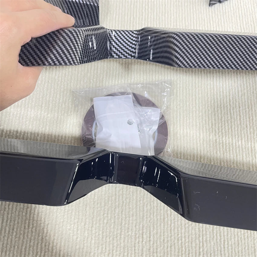 Car Front Bumper Splitter Lip Body Kit Spoiler Diffuser Black Accessories For BMW 3 Series G20 LCI M Sport 320i 325i 2023+