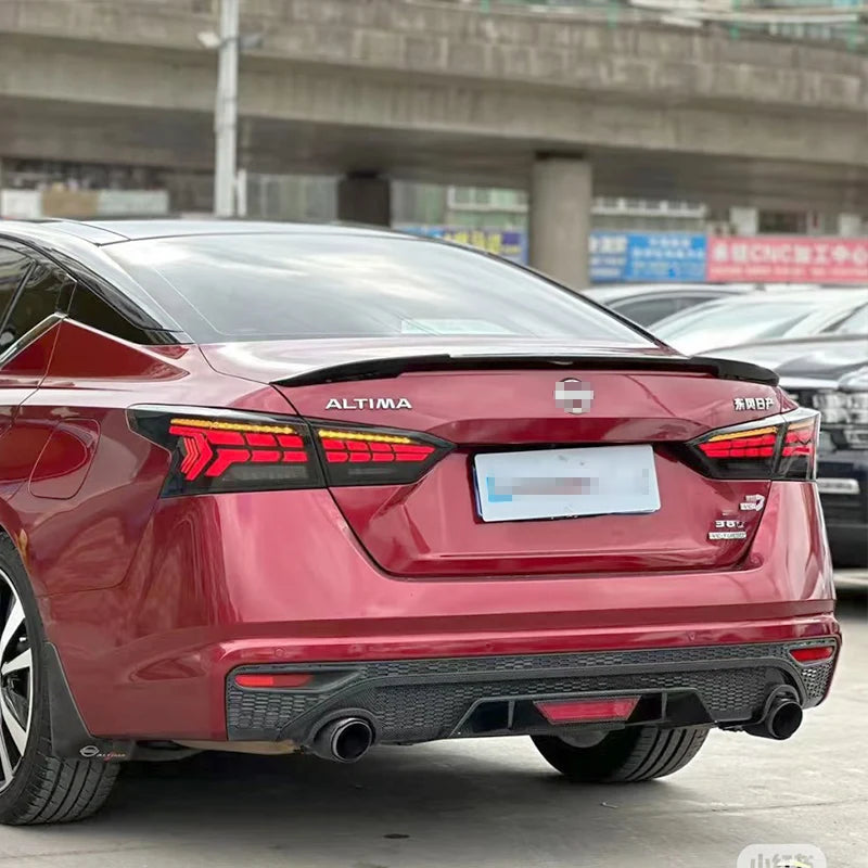 For 2019--2022 Nissan Altima Teana Rear Trunk Spoiler M4 Style Rear Window Roof Spoiler ABS Material Tuning Body Kit Accessories