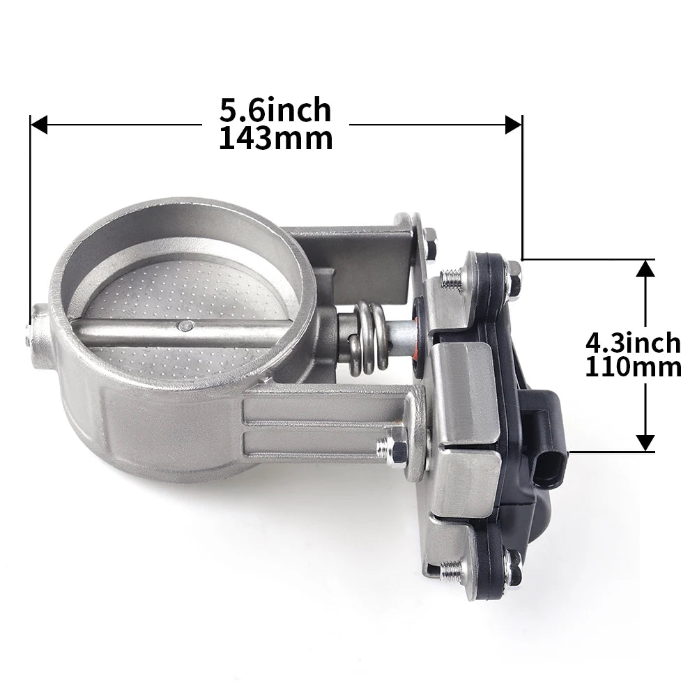 Electric exhaust control valve Electric Valve Unit with black logo button control Excellent sealing Exhaust Control Valve