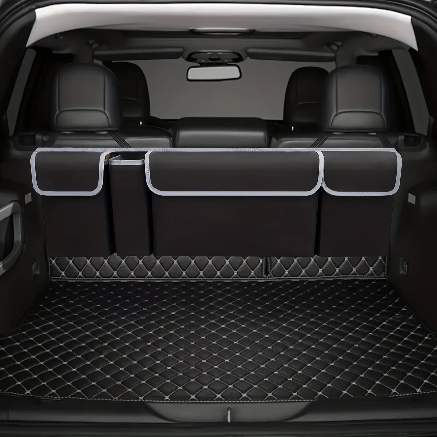 Versatile Oxford Cloth Car Trunk Storage Bag Rear Seat Back Hanging Vehicle Organizer Box for Automobile Interior