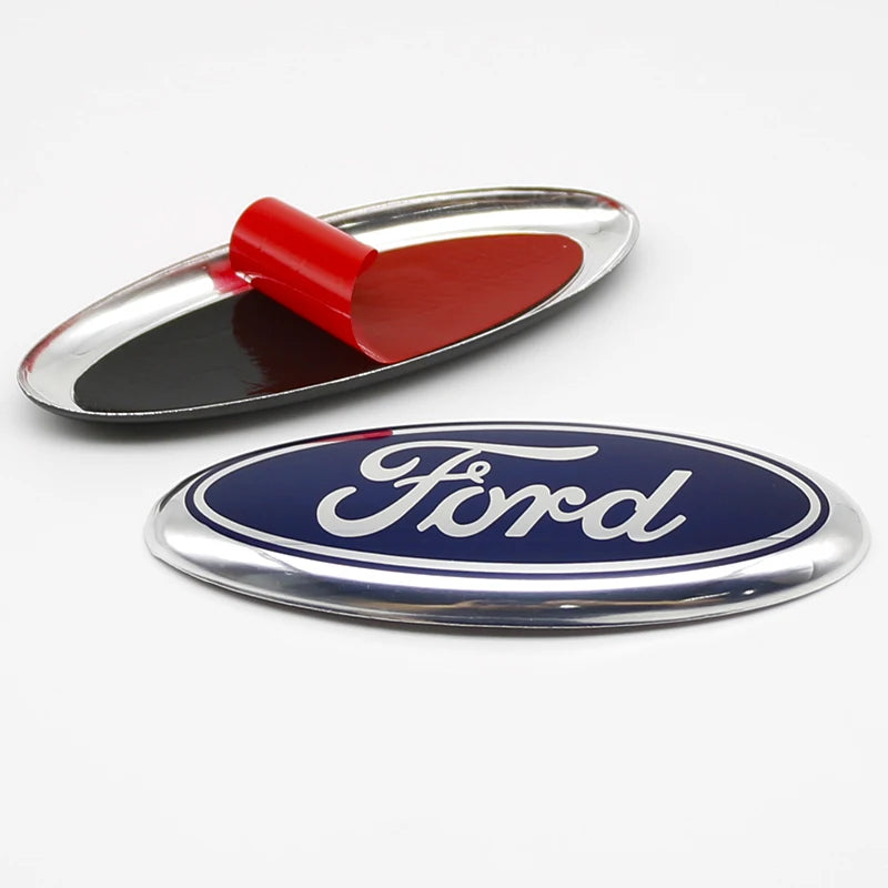 Car Front Grille Emblem Rear trunk Logo Badge Sticker Accessories for Ford Focus mk2 mk3 Fiesta mk7 Ranger Mondeo mk4 S-MAX Kuga
