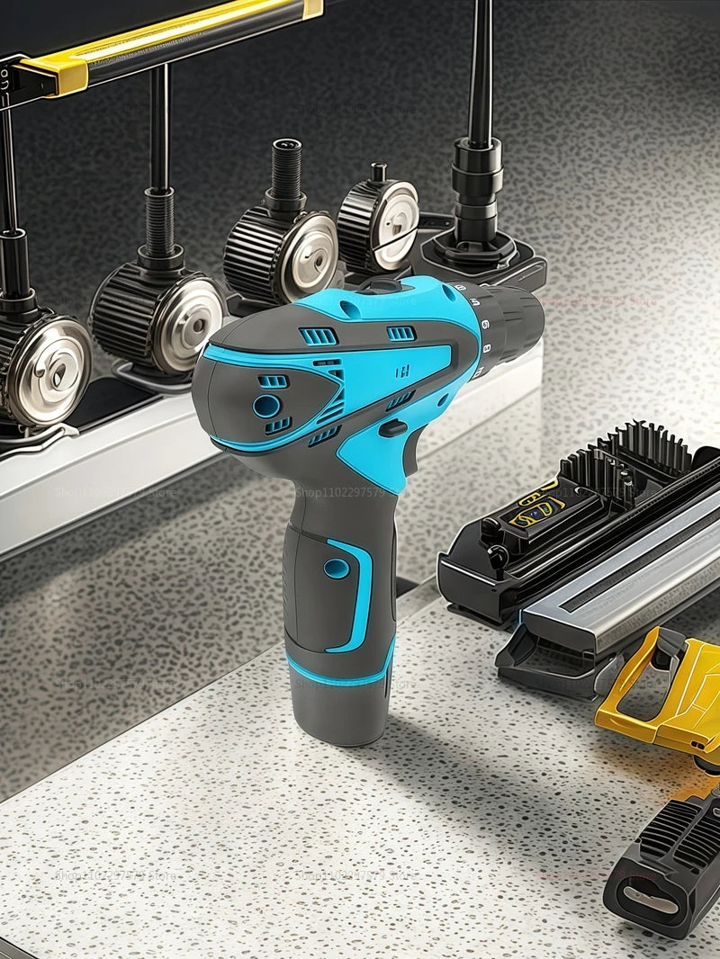 12V Electric Impact Drill with 32N Torque Wireless Cordless Power Tool Portable Multi-Function Screwdriver for Automotive